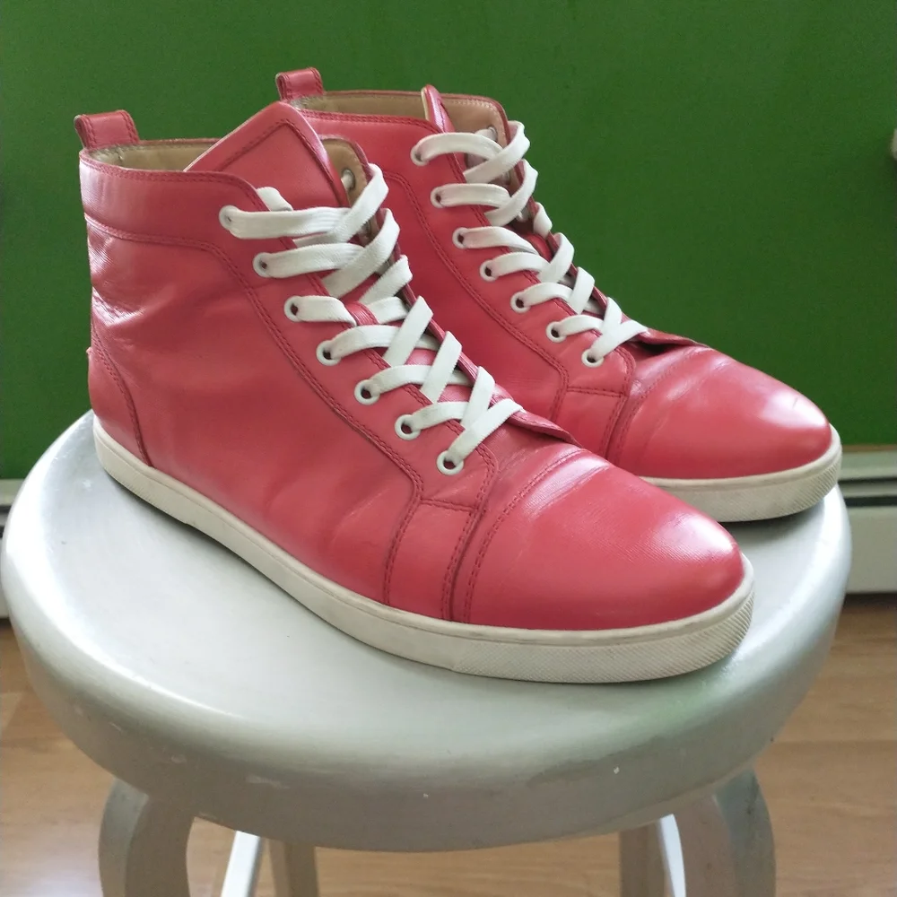 Authentic Christian Louboutin Flat Calf Sneakers - Picture 1 of 9